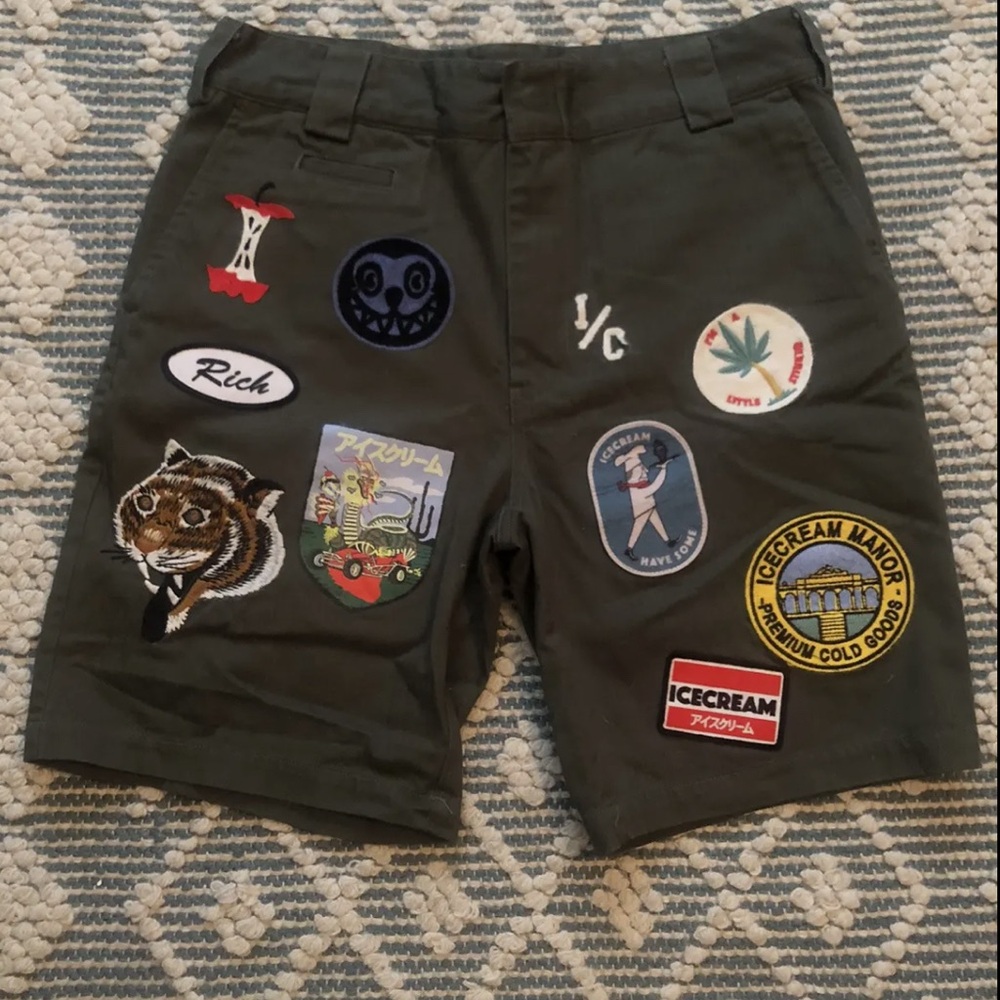 Billionaire Boys Club Olive x IceCream Patchwork Chinos